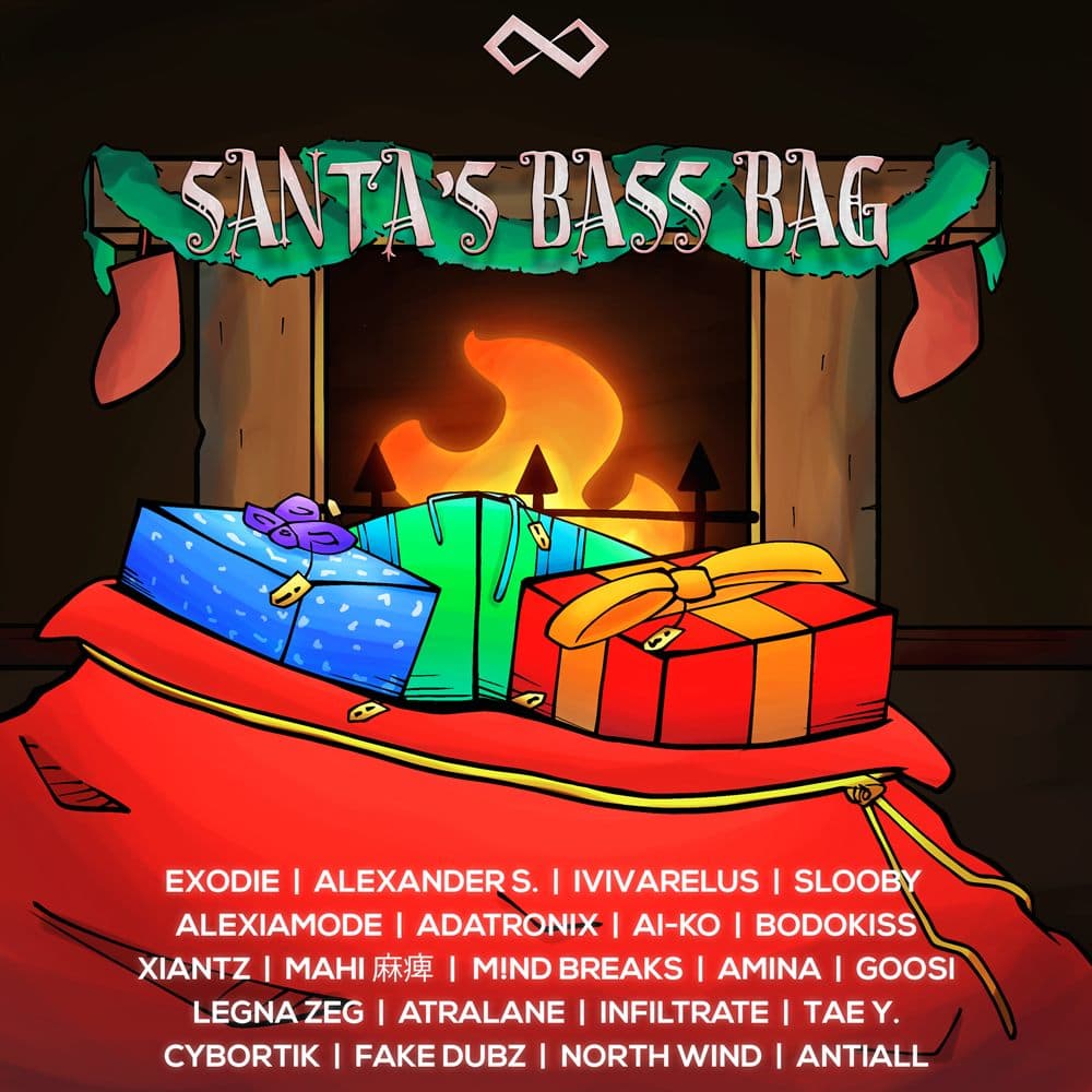 Santa's Bass Bag Cover Art